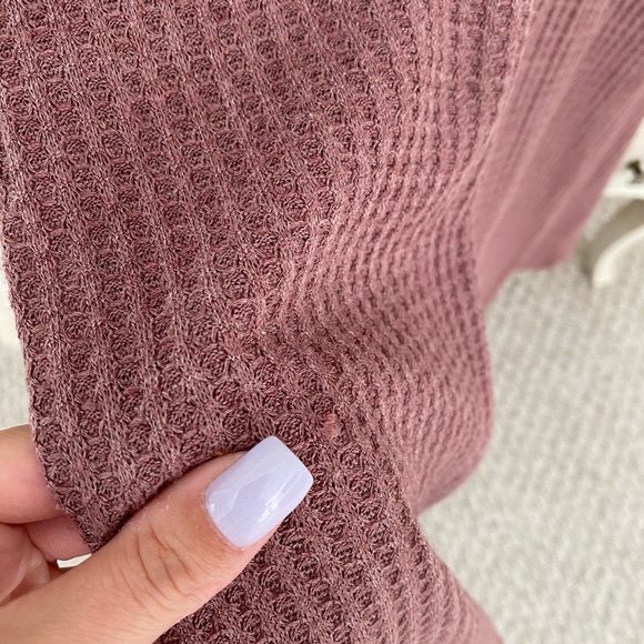 Vici Waffle Knit Contrast Sleeve Dress - Picture 6 of 6